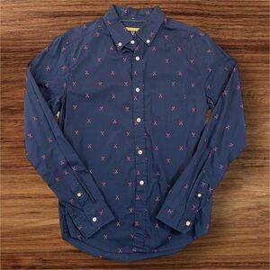 Prince and Fox Men’s Nautical Button Down Shirt. Small